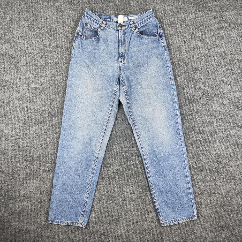 Liz Claiborne Jeans Womens 8R Petite Light Wash High Rise Mom Relaxed Denim